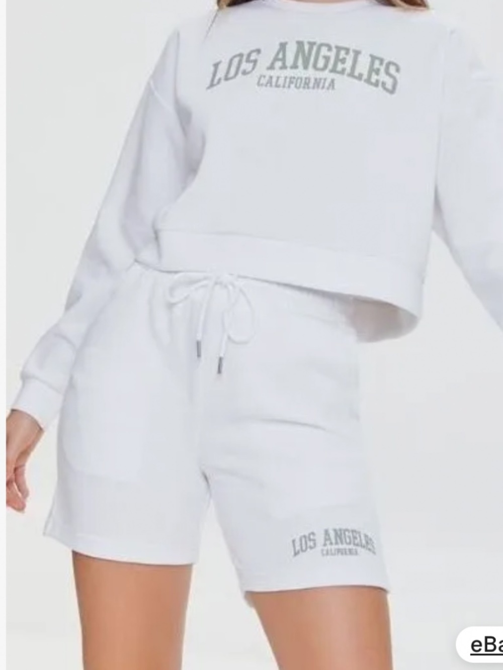 NWT Forever 21 classic white gym shorts elastic waist S